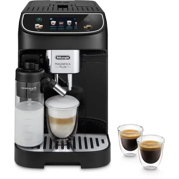 Delonghi Espressor automat DELONGHI ECAM320.60.B, Magnifica Plus, 15 bauturi, Tehnologia LatteCrema Hot, Negru