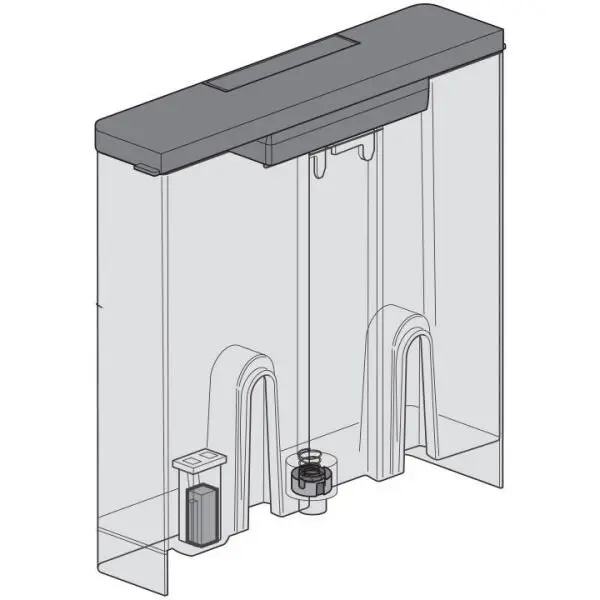 Delonghi Rezervor apa De'Longhi AS00009835, Plastic, Semitransparent