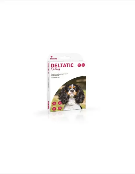 Deltatic 35 cm, zgarda antiparazitara pentru caini de talie mica