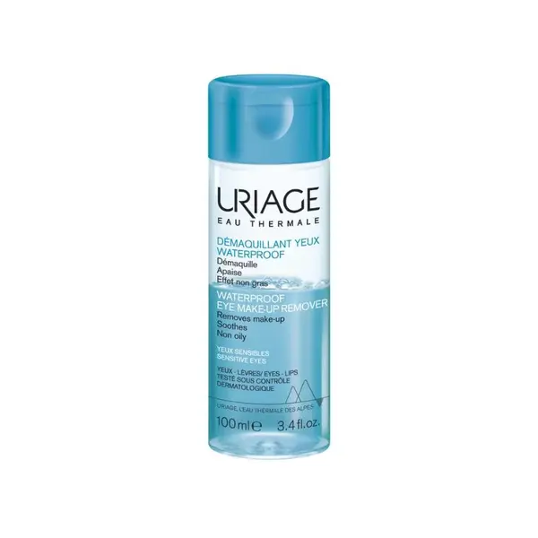 Demachiant de ochi pentru machiaj rezistent la apa, 100 ml, Uriage