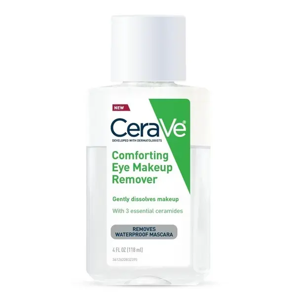 Demachiant pentru Ochi, CeraVe, Eye Makeup Remover, cu Acid Hialuronic si Ceramide, formula Bifazica, fara Parfum, 118ml