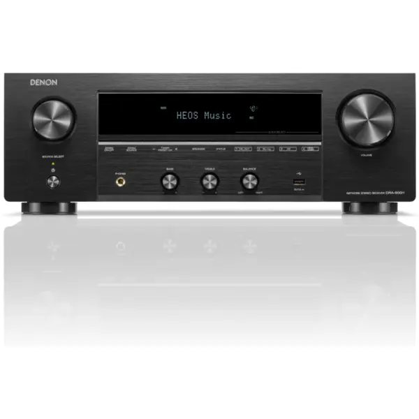 DENON Receiver Stereo Denon DRA-900H, 2x145W, 8K, HDMI, HEOS, Wi-Fi, Bluetooth, negru