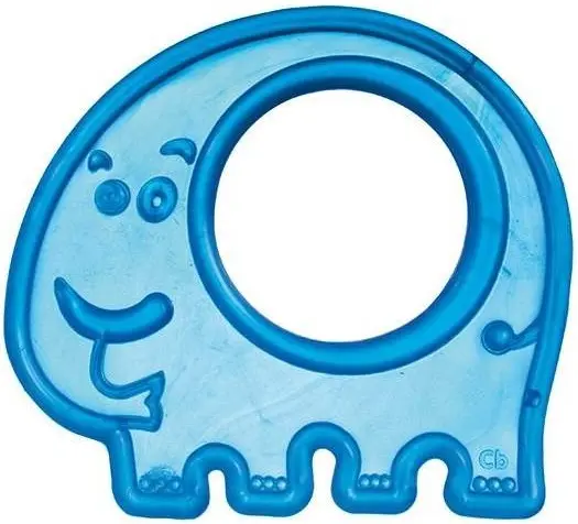 Dentitie moale pentru bebelusi Canpol - Elefant, albastru