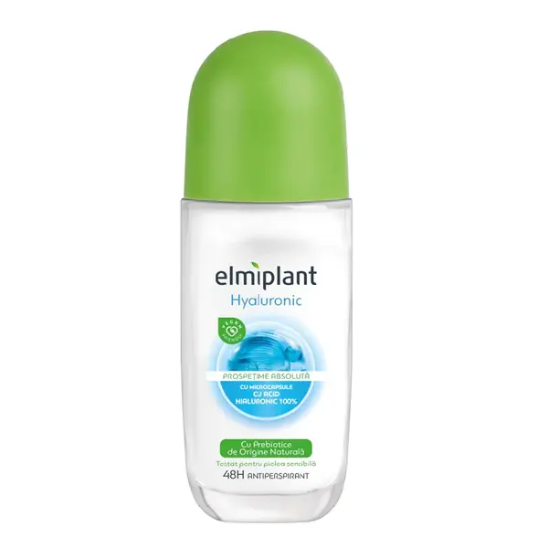 Deodorant antiperspirant roll on Hyaluronic, 50ml, Elmiplant