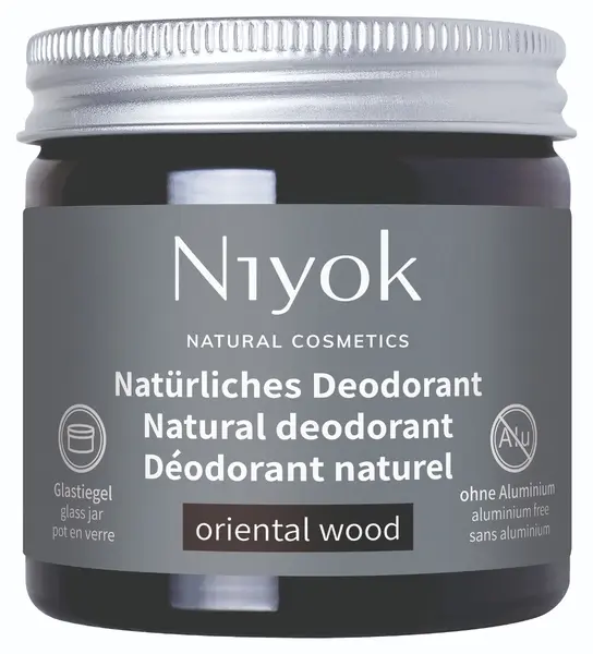 Deodorant crema 100% natural cu aroma de Oriental Wood, 40ml, Niyok