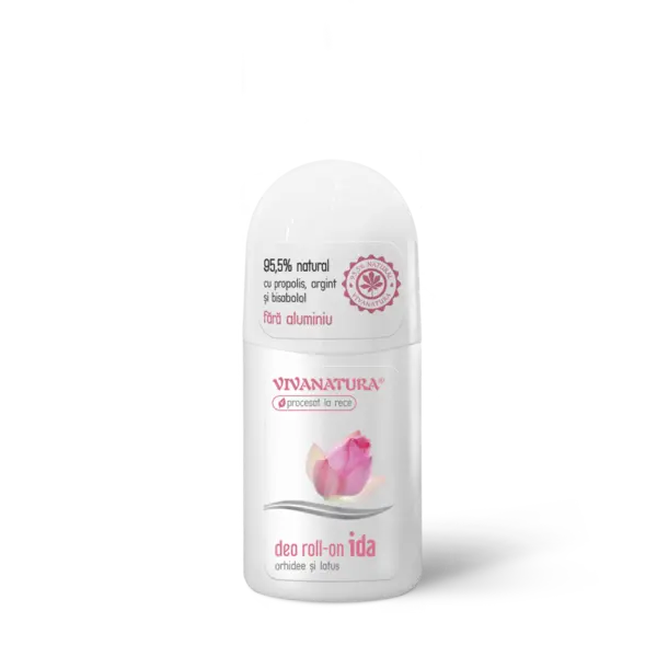 Deodorant natural IDA cu orhidee si lotus, 50ml, VivaNatura