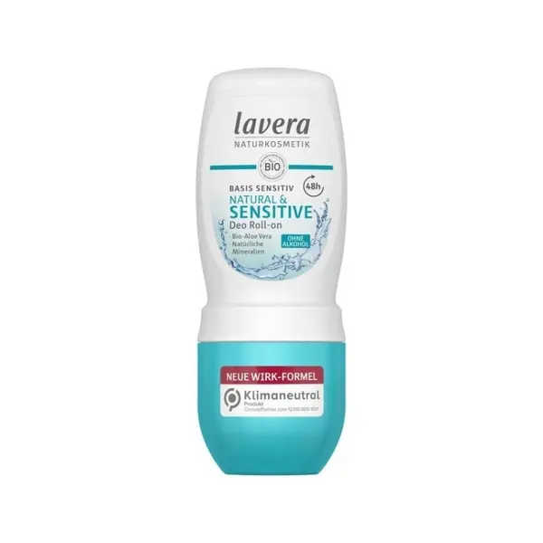 Deodorant Roll-on cu Aloe Vera, Basis Sensitive, 24h, 50 ml, Lavera