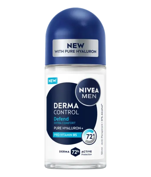 Deodorant roll-on pentru barbati Derma Control Defend, 50ml, Nivea
