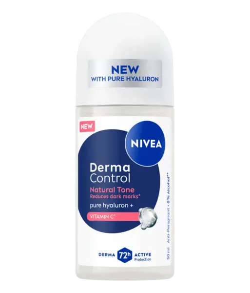 Deodorant roll-on pentru femei Derma Control Natural Tone, 50ml, Nivea