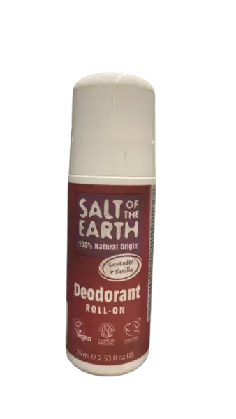 Deodorant Salt Of The Earth Pure Aura Lavanda si Vanilie, 100ml, Crystal Spring