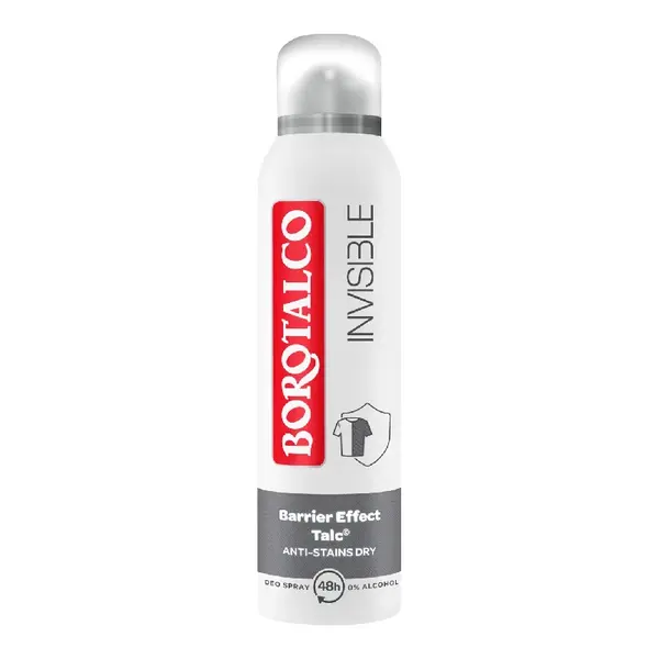 Deodorant spray antiperspirant Invisible Dry, 150 ml, Borotalco