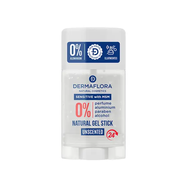 Deodorant stick gel fara parfum 0% aluminiu pentru piele sensibila, 50ml, Dermaflora