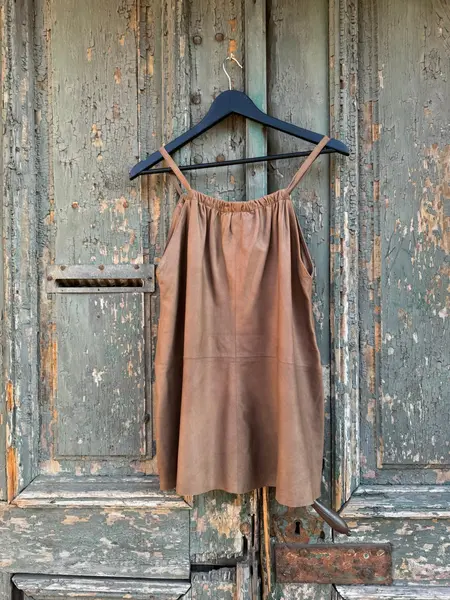 DEPECHE - Top Piele Crem - 38 EU
