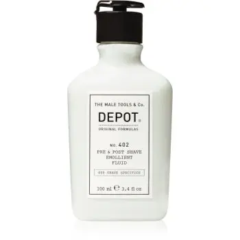 DEPOT 400 SHAVE SPECIFICS NO. 402 PRE & POST SHAVE EMOLLIENT FLUID balsam after shave