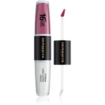 Dermacol 16H Lip Colour ruj rezistent si luciu de buze.