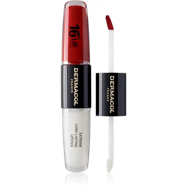 Dermacol 16H Lip Colour ruj rezistent si luciu de buze. culoare 20 Secret Lovespell 2x4 ml