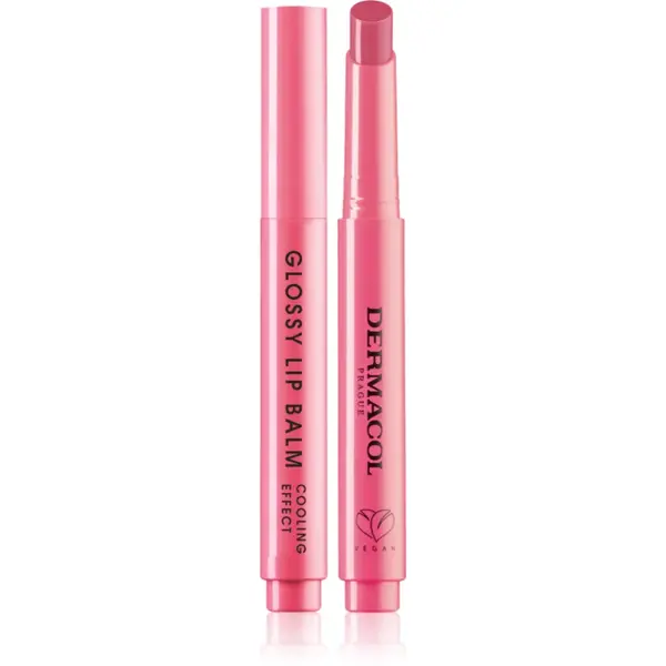 Dermacol Beauty Stick Glossy Lip Balm luciu de buze de ingrijire cu efect racoritor parfum 04 Lychee 2.2 g