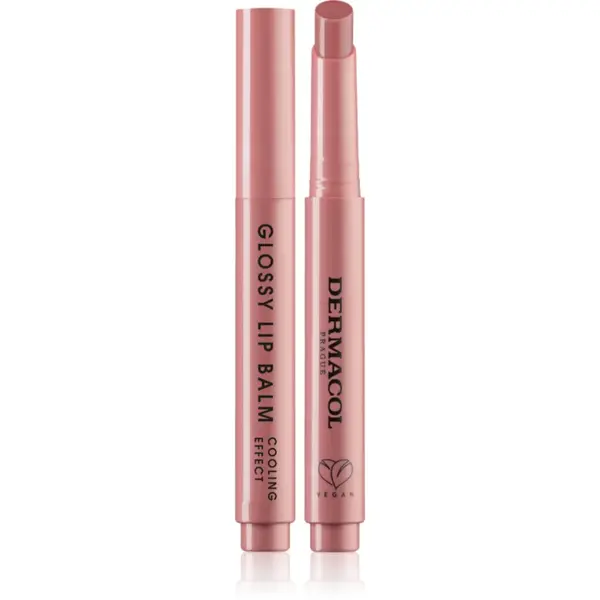 Dermacol Beauty Stick Glossy Lip Balm luciu de buze de ingrijire cu efect racoritor parfum 01 Vanilla 2.2 g