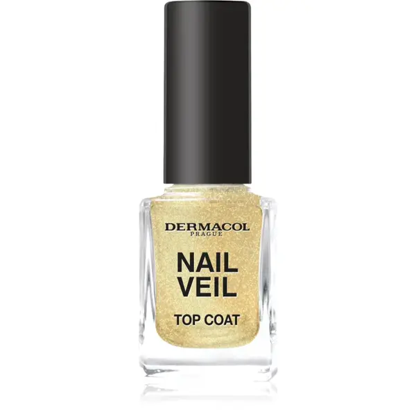 Dermacol Nail Veil lac de unghii/parte sus strălucitor culoare Sparkling Beach 11 ml