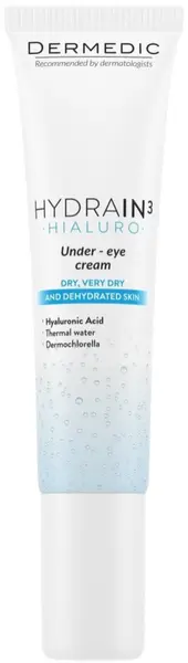 Dermedic Hydrain3 Hialuro Cremă pentru ochi anti-îmbătrânire, 15 g