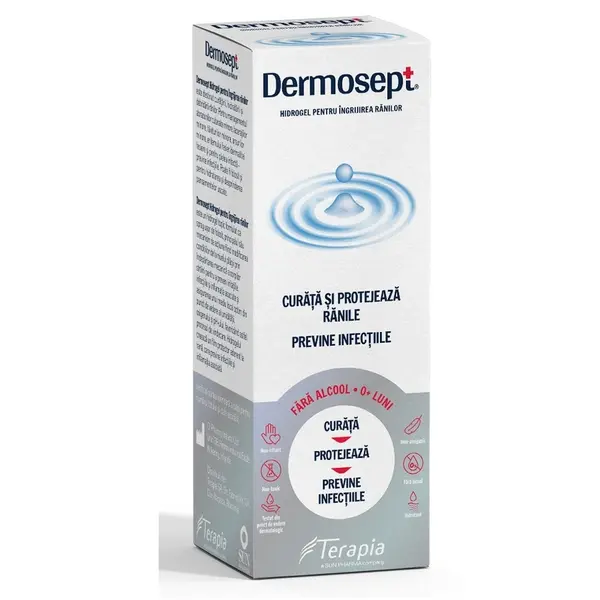 Dermosept Hidrogel Spray pentru ingrijirea ranilor 250 ml Terapia