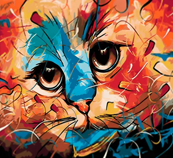 Desen de numere Newart - W5613, 40 x 50 cm