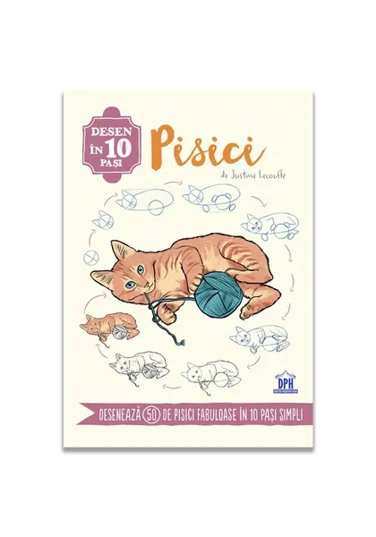 Desen in 10 pasi. Pisici