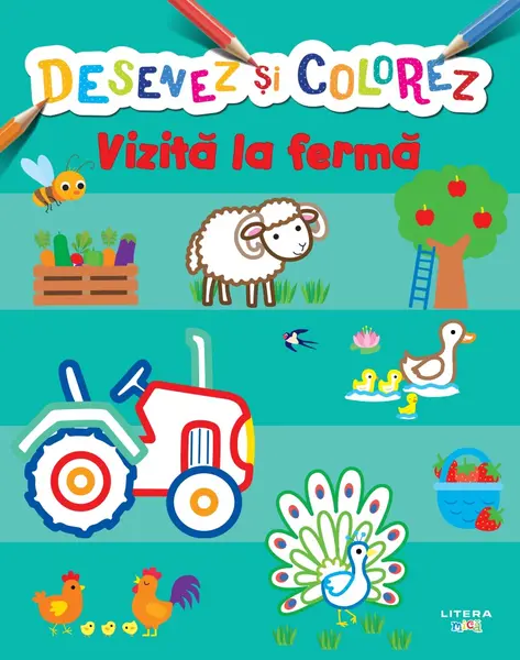 Desenez si colorez. Vizita la ferma