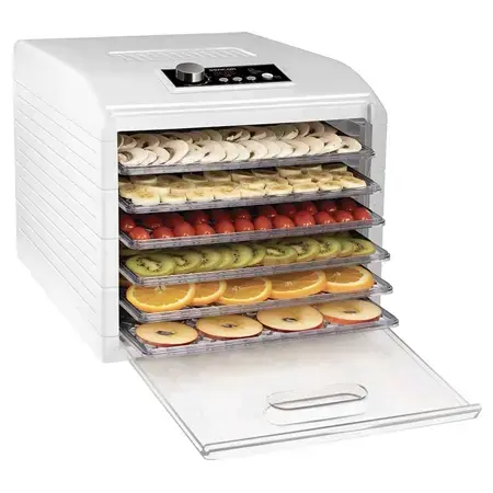 Deshidratator de alimente Sencor SFD6500WH, 5 programe automate, Display LED (Alb)