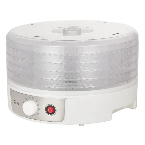 Deshidrator alimente Zilan ZLN2037, Putere 250W, Temperatura maxima 70° C, ALB