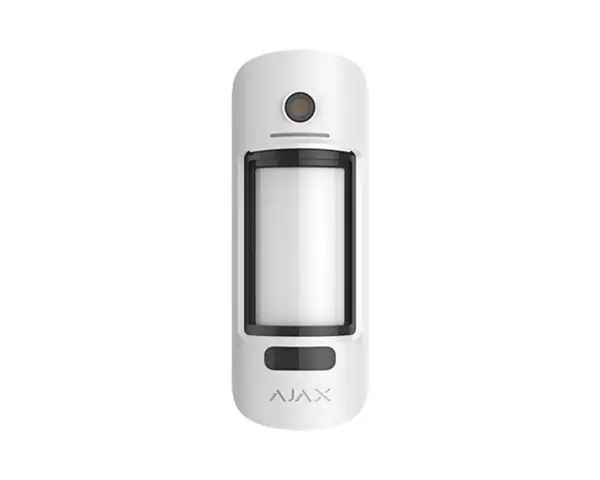 Detector de miscare PIR cu camera, wireless, anti-masking, imunitate animale, 868 MHz, alb, AJAX MOTIONCAMERA OUTDOOR