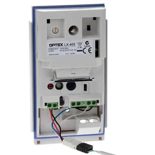 Detector de miscare PIR exterior cu imunitate la animale, 12m x 15m, 120°, IP54, OPTEX LX-402