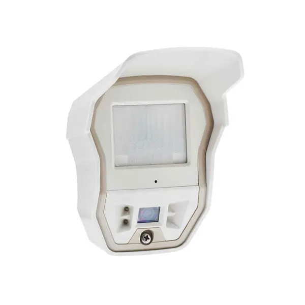 Detector de miscare wireless exterior dual PIR tip perdea cu camera HoneyWell Resideo Videofied OMVC200, 14 m, IR 12 m, 868 MHz