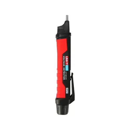 Detector de tensiune UT12E-EU UNI-T, Oprire automata, Indicator baterie descarcata, Lanterna, Mod vibratii, Semnalizare sonora si dioda LED
