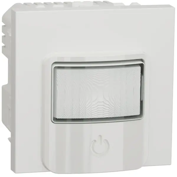 Detector miscare cu intrerupator I/O 10A 2 module Schneider Noua Unica NU352518, alb