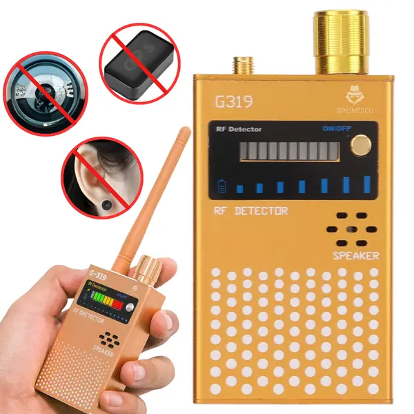 Detector profesional camere ascunse, microfoane, localizator GPS - G319