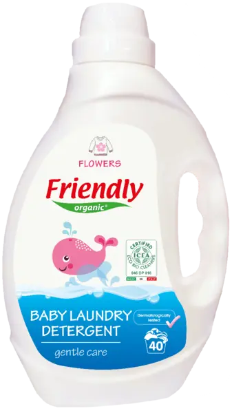Detergent de rufe cu miros de flori, 2000ml, Friendly Organic