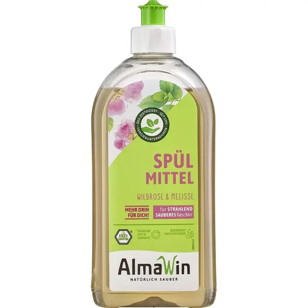 Detergent de vase cu trandafir salbatic si melisa - 500 ml