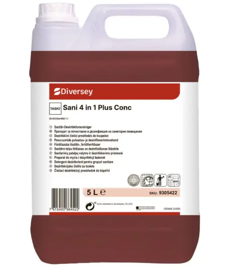 Detergent dezinfectant suprafete baie 5 L Taski Sani 4 in 1 Detergent dezinfectant suprafete baie 5 L Taski Sani 4 in 1