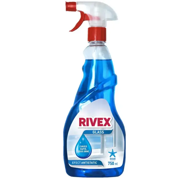 Detergent geamuri cu pulverizator Rivex Iasomie 750 ml Detergent geamuri cu pulverizator 750 ml Rivex Ocean