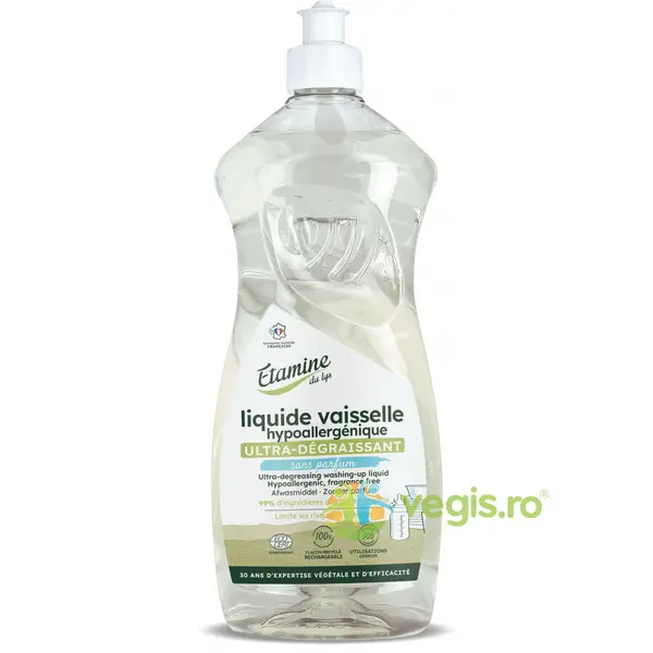 Detergent Hipoalergenic pentru Vase fara Parfum 1L
