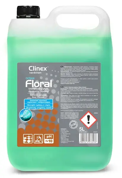 Detergent lichid CLINEX Floral Ocean, 5 L, pentru curatare pardoseli