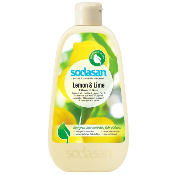 Detergent lichid de vase cu lamaie si lime - 500 ml