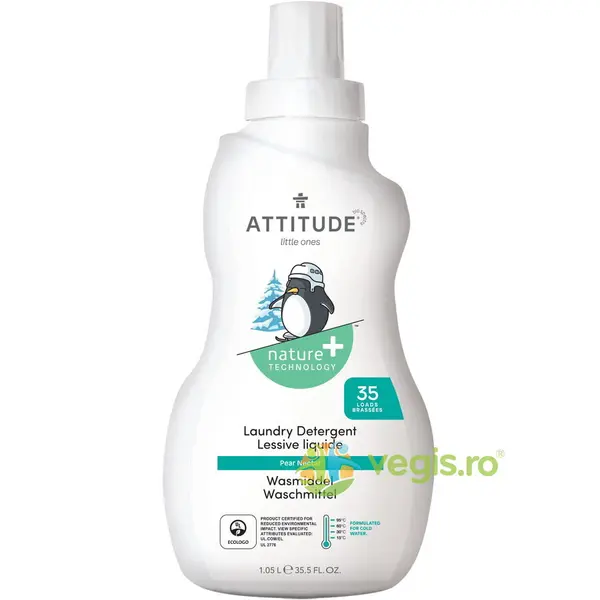 Detergent Lichid Hipoalergenic cu Aroma de Nectar de Pere pentru Rufele Bebelusilor 1.05L