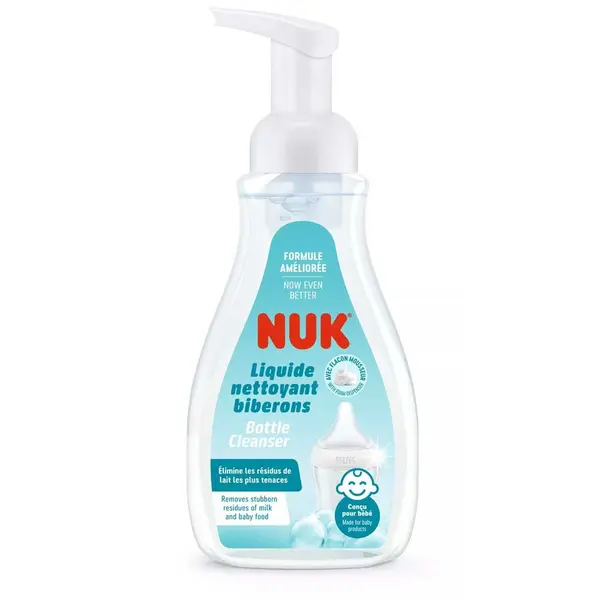 Detergent lichid NUK pentru accesorii bebelusi cu dozator spuma