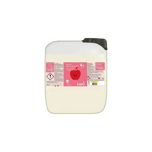 Detergent lichid pentru rufe albe si colorate cu mere rosii ecologic 5l Biolu