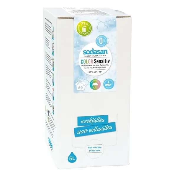 Detergent lichid pentru rufe colorate sensitiv ecologic 5l Sodasan