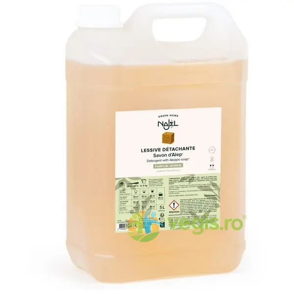 Detergent Lichid pentru Rufe cu Sapun de Alep si Iasomie 5L