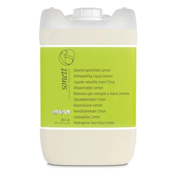 Detergent lichid pentru vase cu lamaie ecologic 20l Sonett