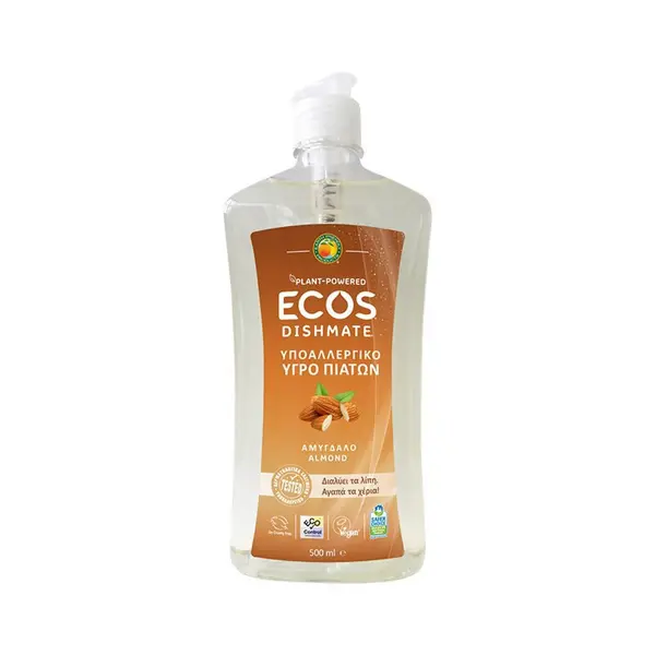 Detergent lichid pentru vase cu migdale 500ml Ecos